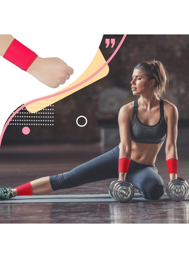 DUNISO 4 Rolls Pre Wrap Tape,Kinesiology Tape,Athletic Foam Underwrap,Comfortable and Breathable,for Ankles Wrists Hands and Knees,for Gym Fitness Running Tennis Swimming Football,6cm*20m - Image 4